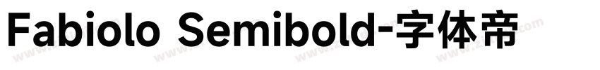 Fabiolo Semibold字体转换